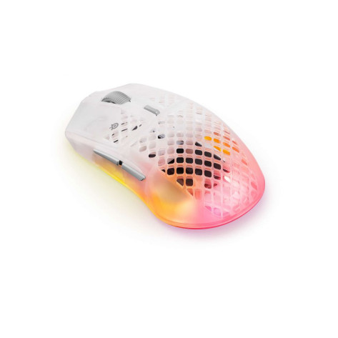 Гейминг мишка SteelSeries - Aerox 3 WL Gen 2, оптична, безжична, Ghost